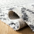 thumbnail image 5 of SAFAVIEH Berber Fringe Sunny Aztec Shag Area Rug, Ivory/Dark Gray, 4' x 6', 5 of 10