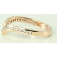 thumbnail image 4 of 14k Rose Gold Round Classic chevron design wishbone V shaped diamond ring (0.28 Ct, H Color, SI2-SI3 Clarity), 4 of 4