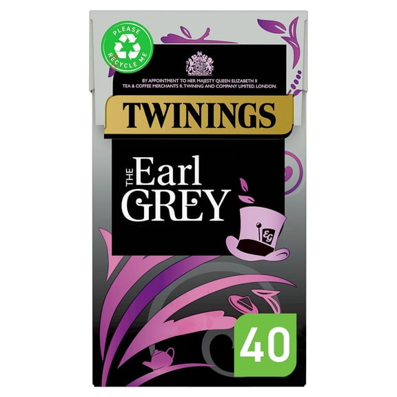 Twinings 40 Earl Grey T Bags 100G, Imported from Britain