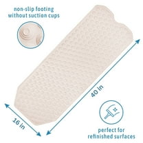 Original European Made Bath Mat for Refinished Tubs. No Suction Cups, Made in Italy