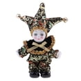 thumbnail image 2 of Muñeca Triangel de 16 Cm, Europeo, Muñeca de Italiana, Valentín, s de Navidad, Gran Modelo de Artesanía (negro) Yotijar Payaso de muñecas de porcelana, 2 of 8