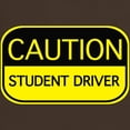thumbnail image 3 of CafePress - CAUTION Student Driver Dark T Shirt - Men's Classic Graphic Cotton T-Shirt, 3 of 4
