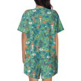 thumbnail image 6 of Sigee Mushrooms and Flowers for Sleepwear Casual Pjs with Pockets Women's Pajamas Sets Shorts 2 Piece Short Sleeve Lounge Sets 4X-Large, 6 of 9