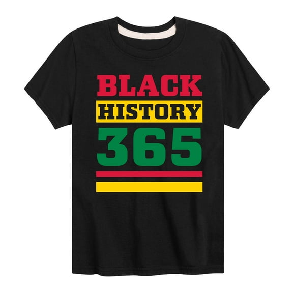 Instant Message - Black History 365 - Toddler and Youth Short Sleeve T-Shirt