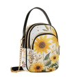 thumbnail image 7 of FORMRS Crossbody Bag for Women Quilted Travel Shoulder Cell Phone Purse with Chain Strap Handbag, Beige Sunflowers, 7 of 7
