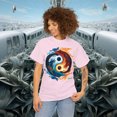 thumbnail image 3 of Unisex Heavy Cotton T-Shirt Colorful Yin Yang Symbol by Joel Lovett 001, 3 of 6