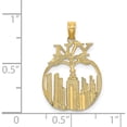 thumbnail image 4 of 14K Yellow Gold New York Skyline In Apple Charm (19.03 X 16.2) Made United States k8901, 4 of 5