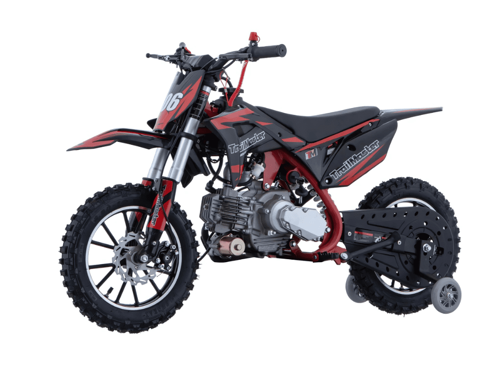 Trailmaster TM06 60cc Kids Dirt Bike, 4-Stroke, Automatic, Electric Start,  22.05" Seat Height (Orange)