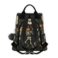 thumbnail image 2 of FORMRS Women's Travel Backpack Purse Anti-Theft Hidden Pockets Casual Shoulder Bag, Black Halloween Dancing Skeleton, 2 of 7