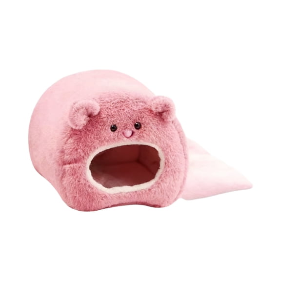 Chanana Rat Hamster Warm Bed House Cusion Imitation Fleece Hut Hanging Hammock Cute Toy Nest for Mini Small Animal Mice,Sugar Glider,Chinchilla,Hamster,Pink