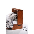 thumbnail image 3 of Night and Day Furniture Clover Murphy Cabinet Bed w/Mattress in Cherry, 3 of 7