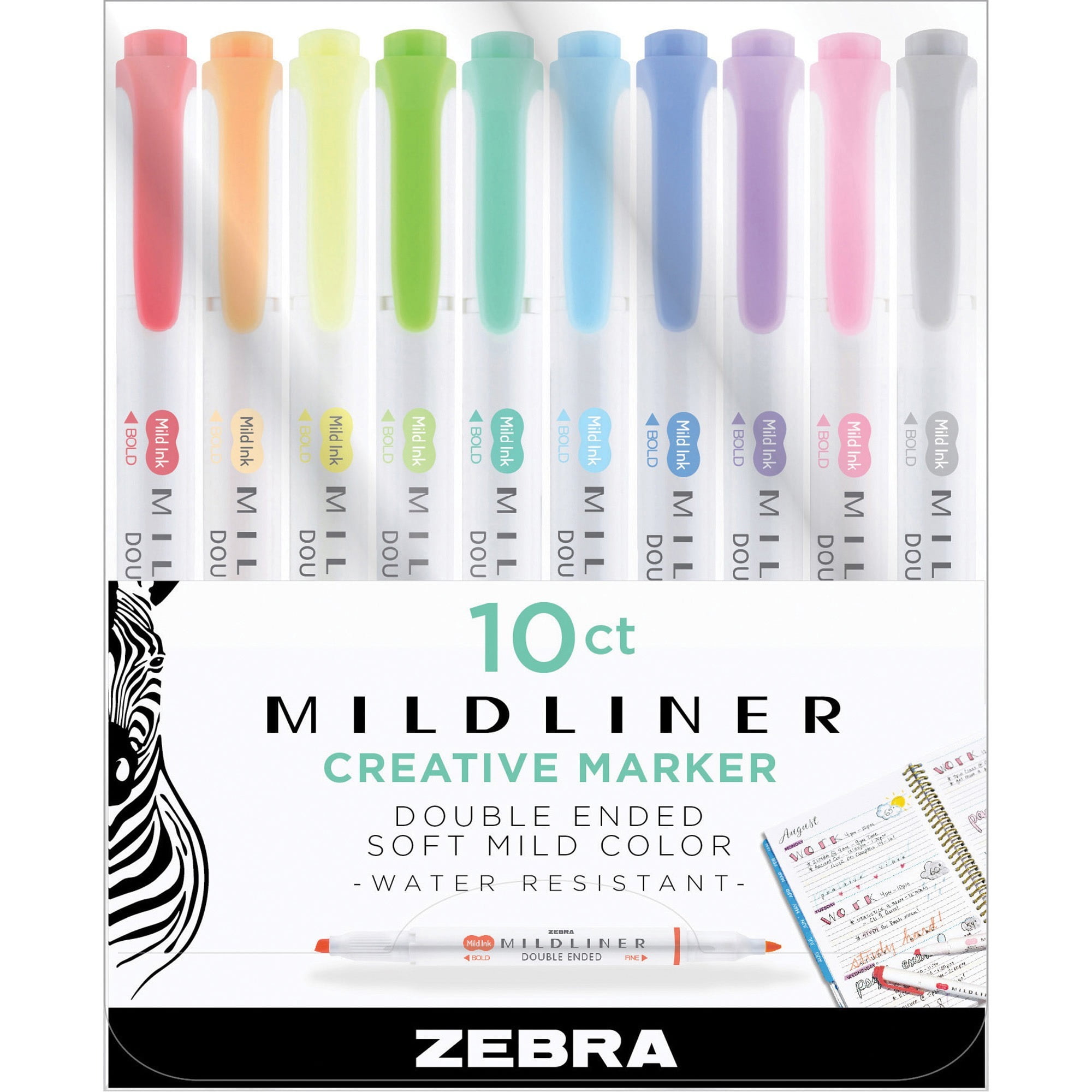 zebra mildliner markers