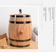 thumbnail image 5 of Barril de vino de roble para catering Barril de vino de madera para elaboración propia Adornos decorativos Barril de madera Barril de madera para barbacoa Tienda Barril de cerveza de autoservicio, 5 of 5