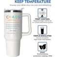thumbnail image 4 of Chaos Coordinator Tumbler 40Oz, Coordinator Gifts for Women, Thank You Gifts for Women Boss Lady Gifts for Women Birthday Gifts for Dad, Boss, Coworker, Manager, Teacher, Friends, 4 of 6