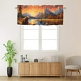 thumbnail image 2 of Forest Bear Window Curtain Valances Country Natural Scenery Lake Wildlife Farm Animals Camping Rod Pocket Window Valance for Living Room Bathroom Bedroom Kitchen 54 by 18 in, 1 Panel, 2 of 6