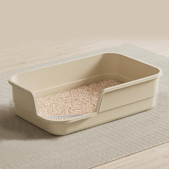 Extra Large Cat Litter Box with High Sides,Cats Boxes for Indoor Cats,Cat Litter Pan for Kitty,Litter Box with Low Entry,Easy to Clean,Anti-Splashing,23.6" x15.7" x5.9"