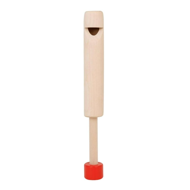 Wood Slide Whistle Toy Creativity Fun for Age 3 to 10 Kids red handle