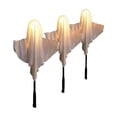 thumbnail image 5 of AZXY Halloween Decor Yard Stake Lights, 3 Pack White Polyester Ghost LED Pathway Lights, Battery Operated Waterproof Outdoor Lawn Ornament for Porch Flower Pot Halloween Garden Scene Decor, 5 of 6