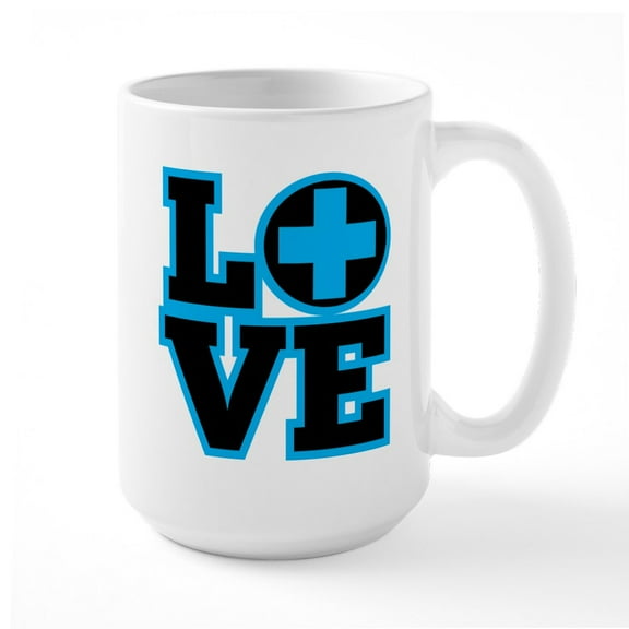 CafePress - Nurses Love - 15 oz Ceramic Large White Novelty Mug