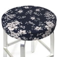 thumbnail image 3 of Lsque Retro Flower Round Bar chair cushion covers Velvet Fabric Premium Comfort Protects from Scratches and Stains for 14-17 Inch Chair- 13 inch, 3 of 7