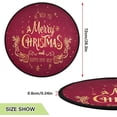 thumbnail image 2 of Coolnut Merry Christmas Red Christmas Tree Mats Waterproof Tree Skirt, Deer New Year Winter Xmas Tree Stand Tray Mat Floor Protector Pad for Holiday Party Decoration, 28.3", 2 of 6