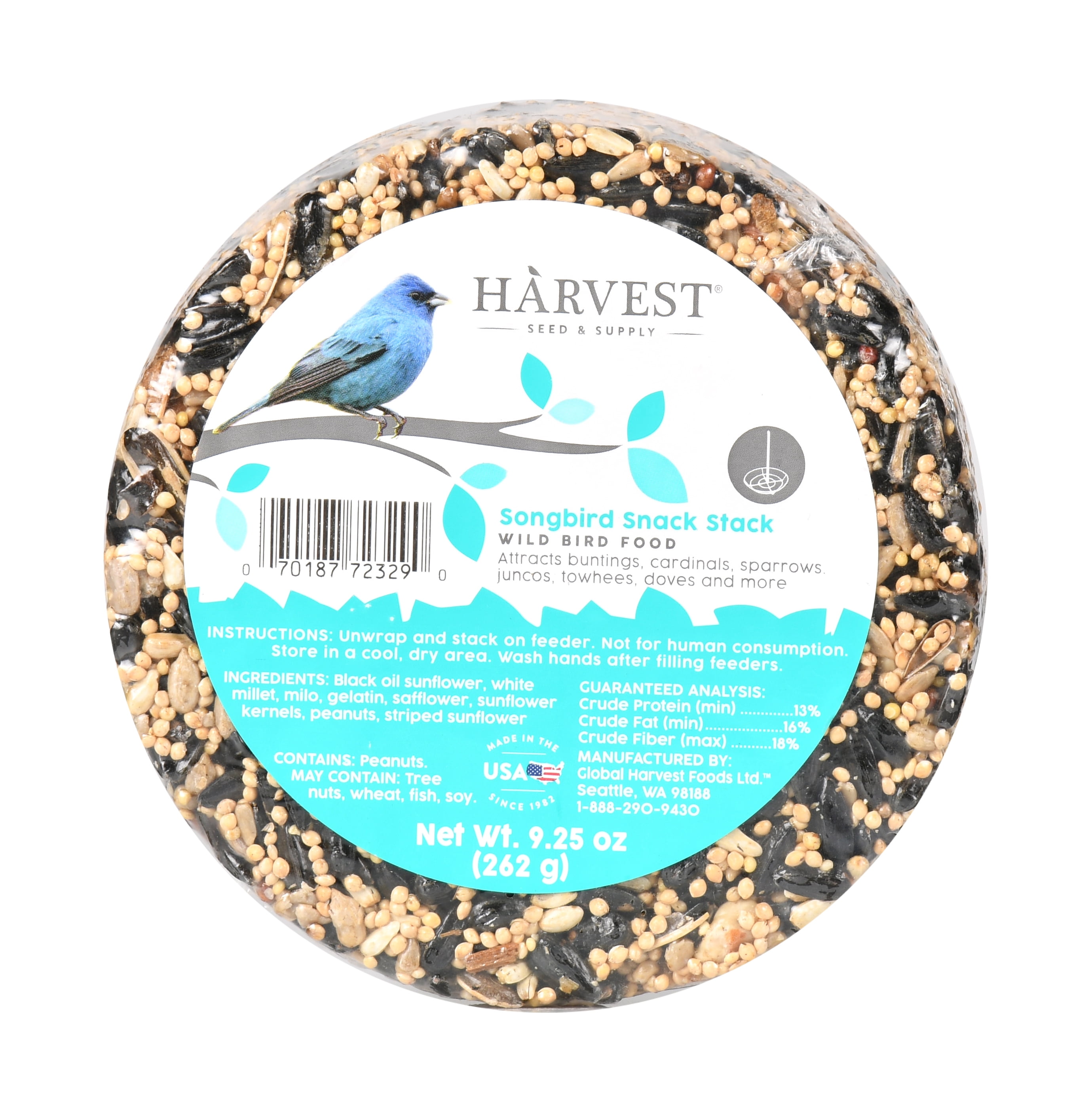 Harvest Seed Supply Songbird Snack Stack Wild Bird Food 9 25 Oz Walmart Com