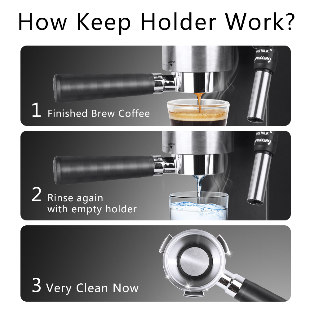 i Cafilas 51mm 3 Ear Bottomless Portafilter Bottomless Naked Portafilter Included Filter Basket Fits for Delonghi EC680,Delonghi EC685 Brevile Barista Expresso Machines