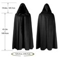 thumbnail image 5 of FASHOFT Adult Suede Cape Halloween Velvet Cloak Stage Performance Cosplay Outfit Renaissance Theme Party Fancy Dress Up Halloween One Size, 5 of 5