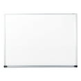 Universal Melamine Dry Erase Board, 48" x 36", SatinFinished Aluminum