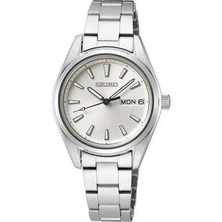 Seiko SUR349P1 Women's Classic Silver Tone Dial Bracelet Watch