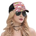 thumbnail image 5 of Lsque Cartoon Chicken Printed Trucker Hat - Baseball Cap for Men Women - Breathable Mesh Side, Adjustable Fit - for Casual Wear, 5 of 7
