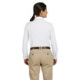 thumbnail image 3 of Harriton M600W Women's Long Sleeve Oxford Dress Shirt-White-2XL, 3 of 3