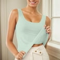 thumbnail image 2 of Camiseta larga sin mangas para mujer: talla grande, escote en V, espalda descubierta, estilo deportivo, camiseta elegante informal para el verano, 2 of 4