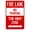 Warning Sign 6, variant on Fire Lane No Parking Both Side Sign - 8"x12" Metal Security Tin Warning Sign, Fire Zone Decor for Street Business Home Wall Safety
