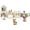 Rabbit House with Tunnels & Tubes, variant on Large Bunny House and Hideouts, Wooden Dual-Layer Rabbit Castle with Stair, Rubber Band-Free Setup - Chew-Proof, Sturdy Habitat for Guinea Pig Chinchilla Ferret