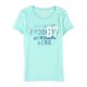 thumbnail image 1 of Aeropostale Property Of Camiseta gráfica para mujer, azul, extragrande Aeropostale Camiseta gráfica, 1 of 2