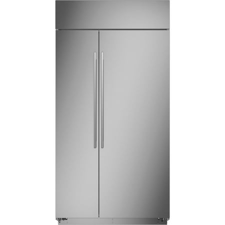 Monogram - 25.1 Cu. Ft. Side-by-Side Built-In Smart Refrigerator - Stainless steel