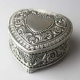 thumbnail image 2 of Sinzyo Heart-shaped Emboss Alloy Metal Music Box Wind Up Movement Musical Boxs for Christmas/Birthday/Valentine's Day Tune ; Anastasia (Once Upon a December), 2 of 6