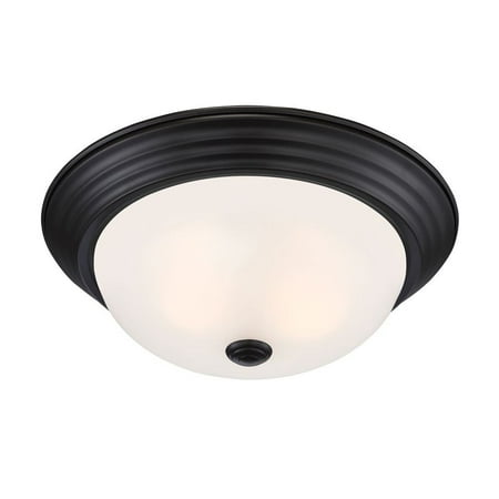 

Designers Fountain - 13 Inch 2 Light Flush Mount Oil Rubbed Bronze Etched