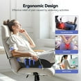 thumbnail image 6 of Ergonomic W Shape Memory Foam Seat Cushion For Sciatica Tailbone Pain Relief, Large Size 17.1"X16"X5.1" For Long Sitting Support, Non-Slip Bottom & Breathable Mesh Cover, 6 of 6