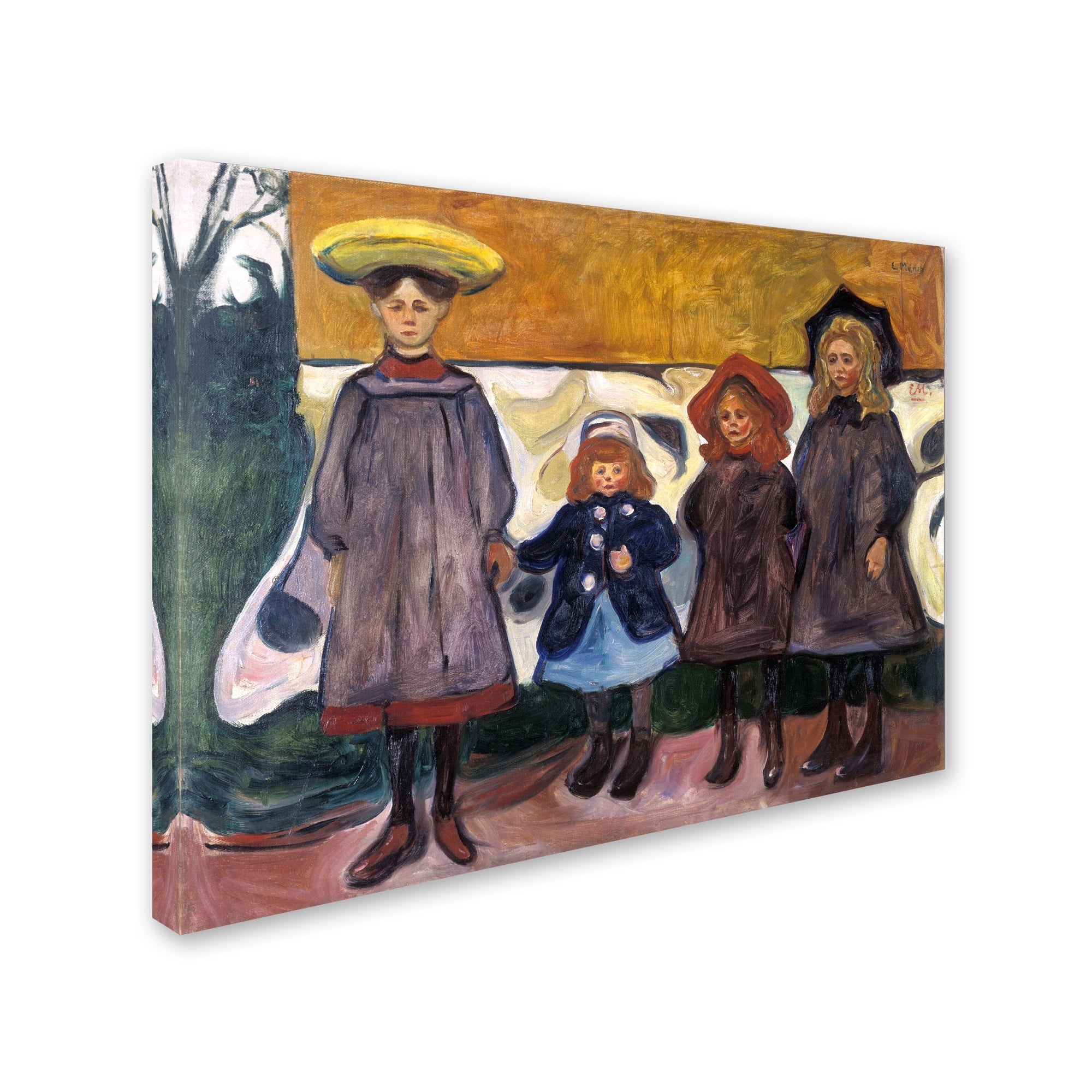 Trademark Fine Art 'Four Girls' Canvas Art by Edvard Munch