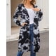 thumbnail image 3 of Sudadera con capucha ELESOL para mujer, casual, sobredimensionada, con cremallera, color block, 3 of 6
