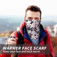 thumbnail image 7 of Neck Gaiter Face Cover Scarf, Pink Leaves Lilies Flowers Soft Face Sun Mask Cover Scarf Headband Cooling Sweat Absorbing Bandanas Hiking Cycling Running, 7 of 7
