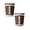Brown 2Packs, variant on Border : Themed Kids' Birthday Party Tableware Set Football Plates Napkins Tablecloth and 2PCS, 7.4x8.2x5.3 cm, Green 2Packs