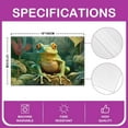 thumbnail image 4 of Frog Placemats Set of 4 Kawaii Frog Table Place Mats Kids Toddler Cartoon Frog Placemat for Kitchen Dining Table 18"x12" Kids Frog Indoor Outdoor Decor Table Mats, 4 of 4