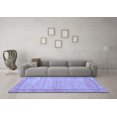 thumbnail image 3 of Ahgly Company Machine Washable Indoor Square Persian Blue Traditional Area Rugs, 8' Square, 3 of 4