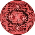 thumbnail image 1 of Ahgly Company Indoor Round Medallion Red French Area Rugs, 5' Round, 1 of 4