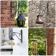thumbnail image 7 of 4 PCS Hanging Plant Brackets, 10"  Plant Hangers for Wall Fence Porch Outdoor Indoor, Metal Plant Hooks for Basket, Flower, Planter, Feeder, Lantern, Wind Chime, 7 of 7