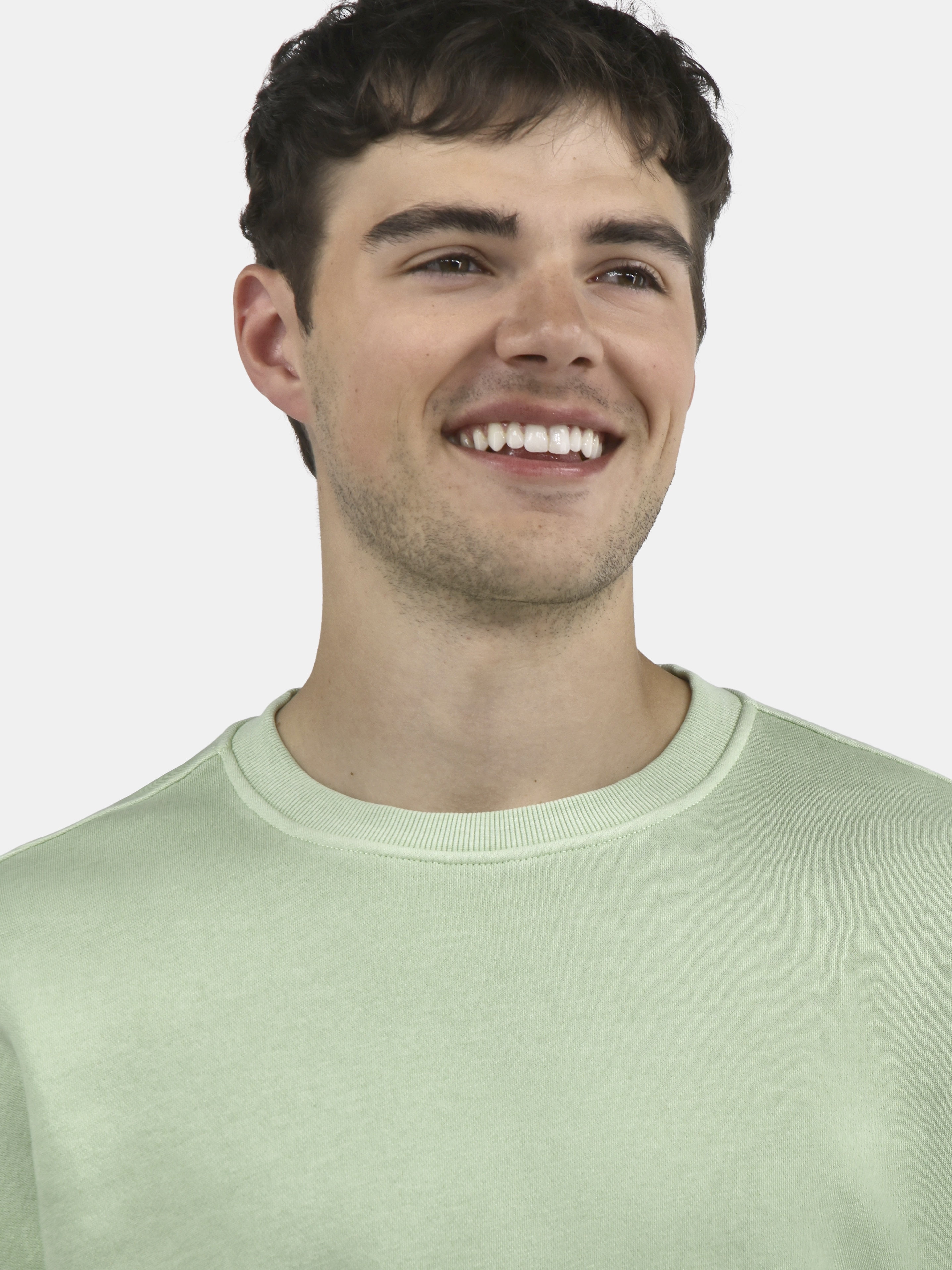 No Boundaries All Gender Fleece Crewneck Sweatshirt with Long Sleeves, Men's and Big Men’s
