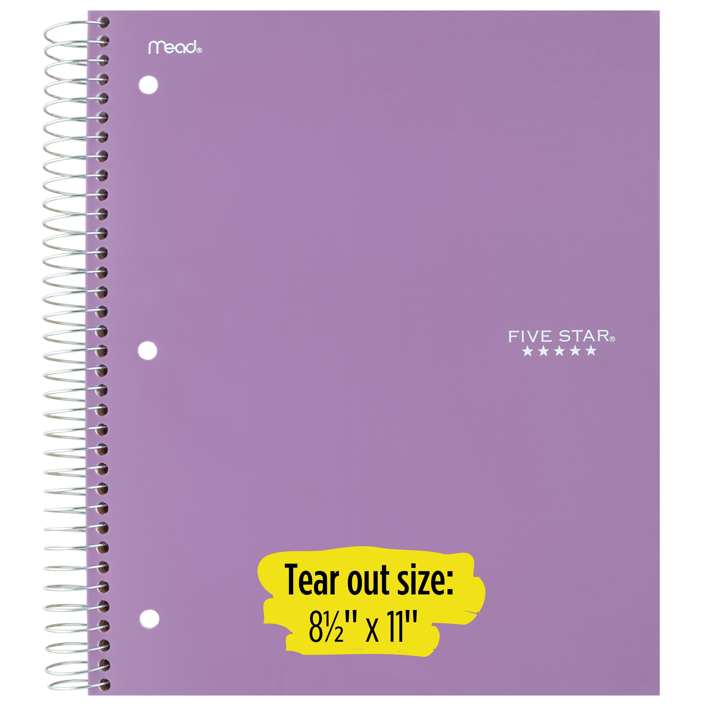 Five Star Spiral Notebook, 2 Subject, College Ruled, Tidewater (840004CG1-WMT)